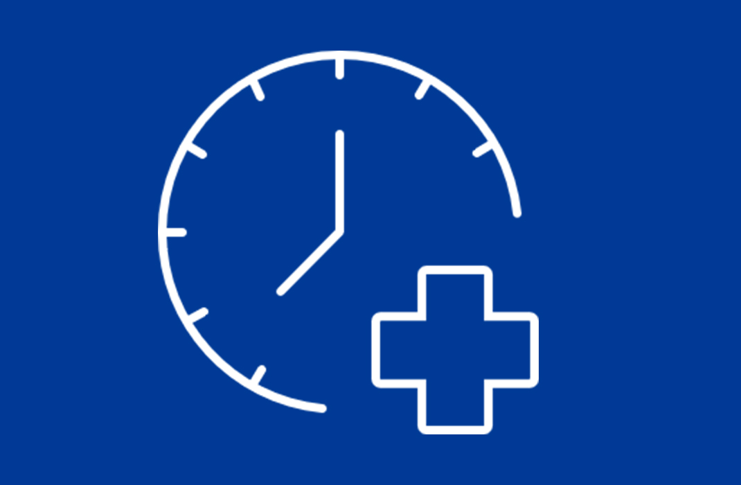 icon of a clock with plus symbol