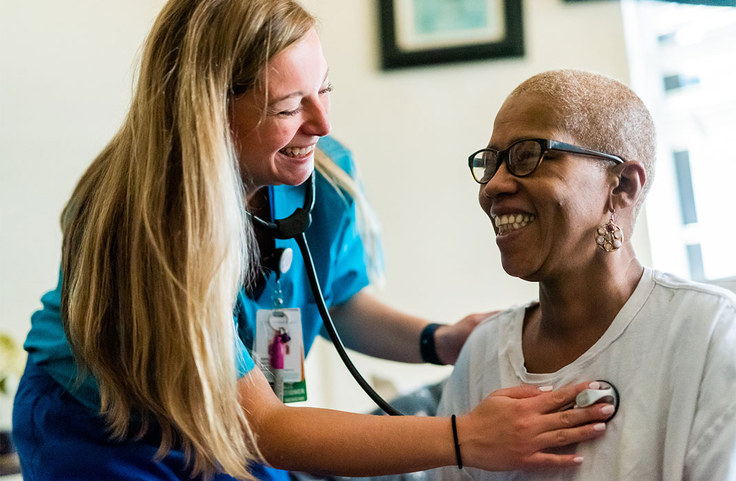 female provider talking to patient