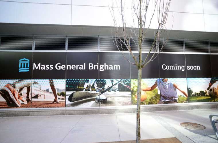 The future location of Mass General Brigham Sports Medicine at Boston Landing.