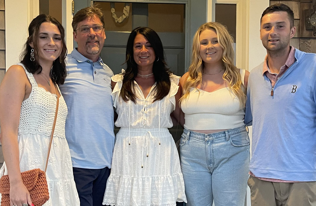 Jennifer Brennan with her family