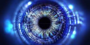 abstract image of human eye