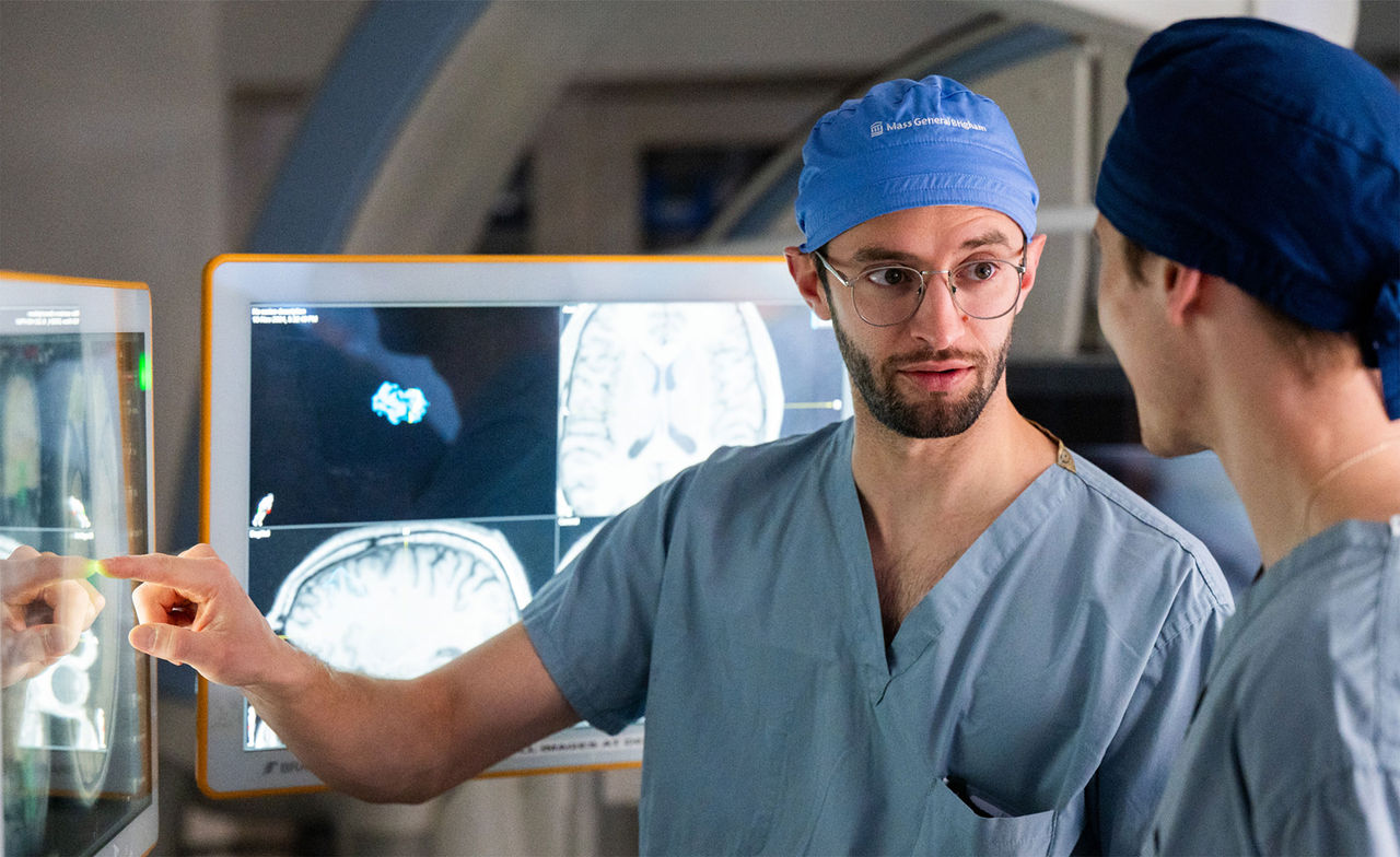 Dr. Frederic Racicot and Colin Galvin