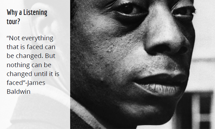 Quote from James Baldwin “Not everything that is faced can be changed. But nothing can be changed until it is faced.”