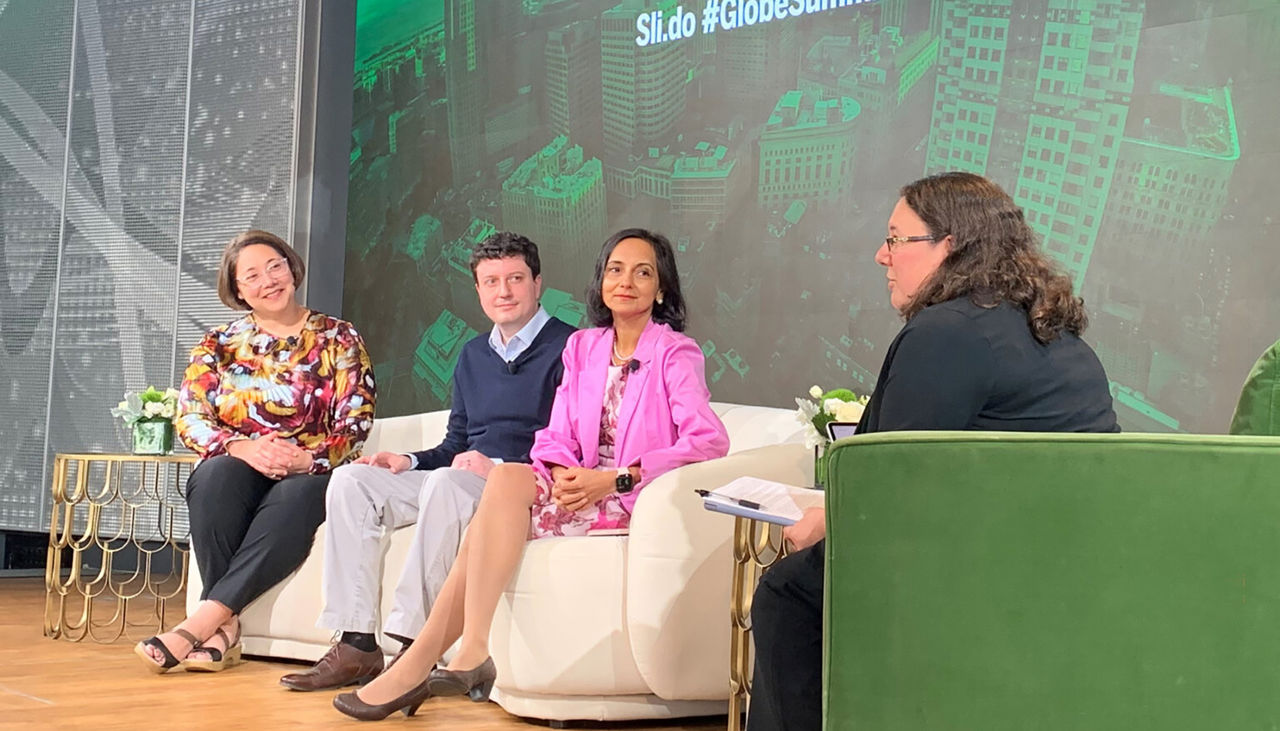 Panelists on stage