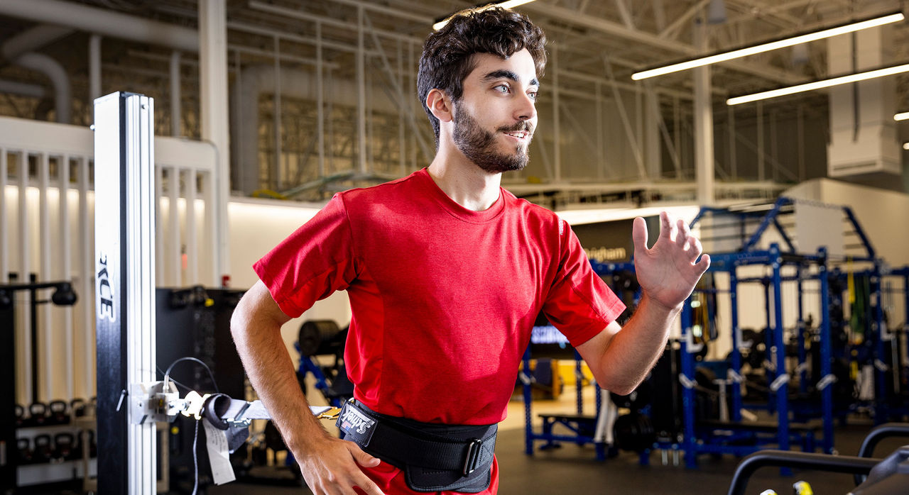 An athlete trains with CSPAR