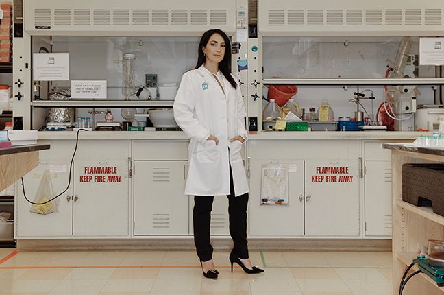 Natalie Artzi in her lab.