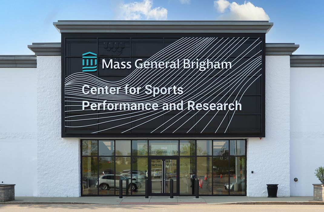 main entrance of the center for sports performance and research