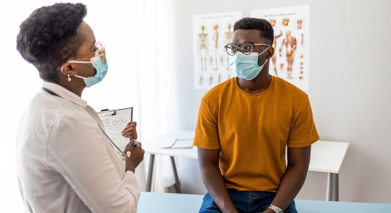 Patient meets with a physiatrist