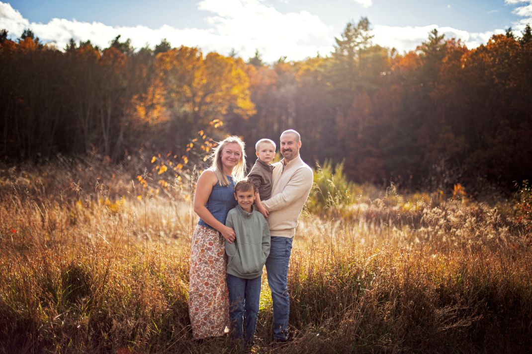 Katrina Arthur with her husband, Randy, and their two boys.