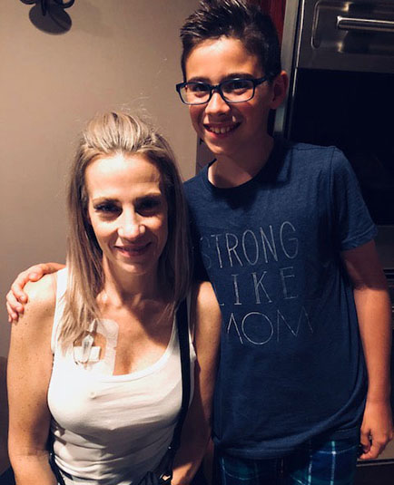 Julianne’s first day of chemo. 