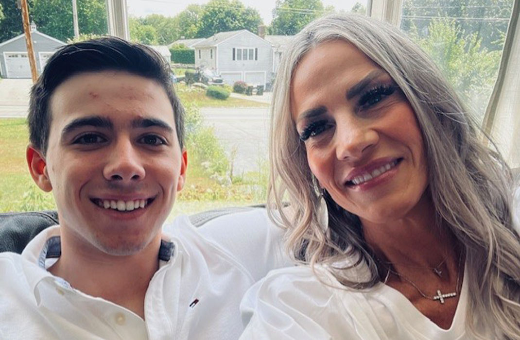 Julianne with her son, Ayden. 