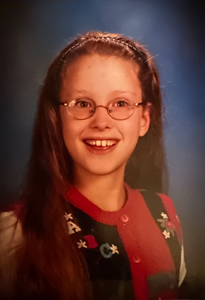 A young Emily in a school photo