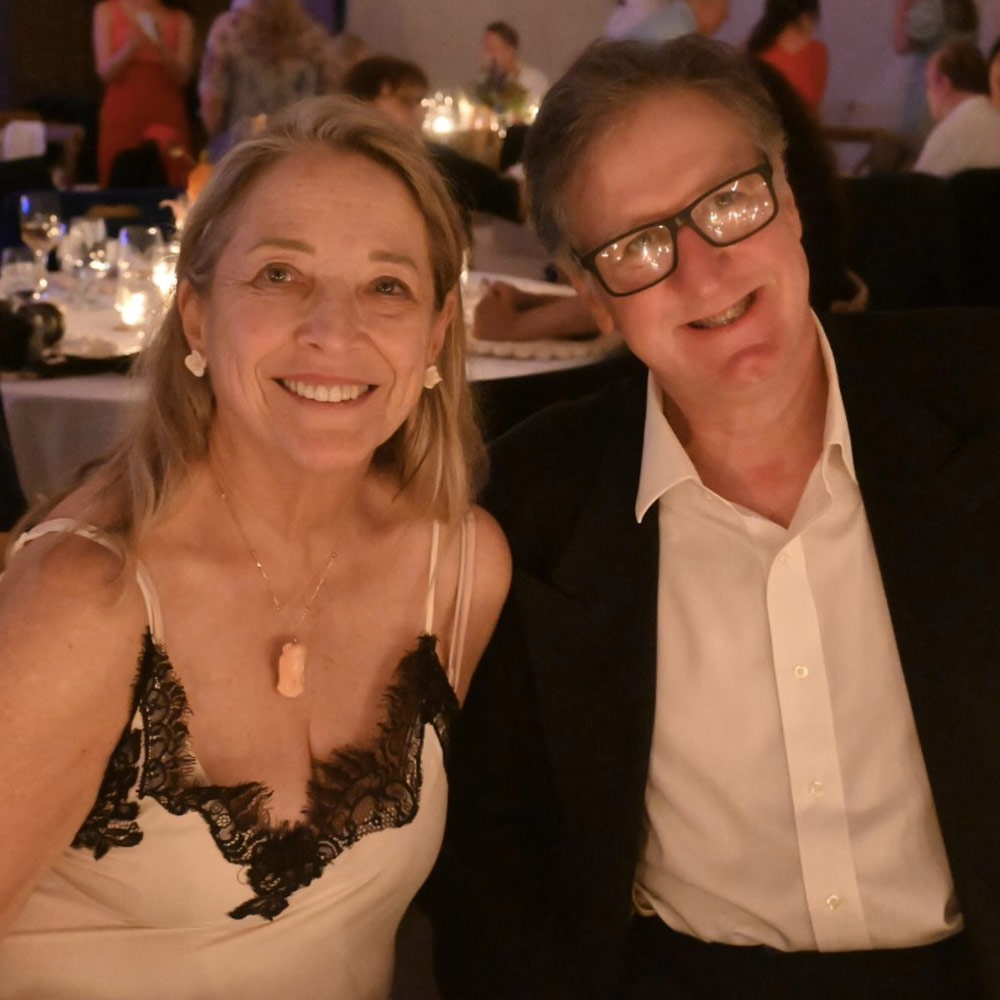 A smiling couple