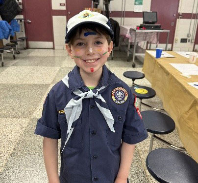 Liam at Boy Scouts.