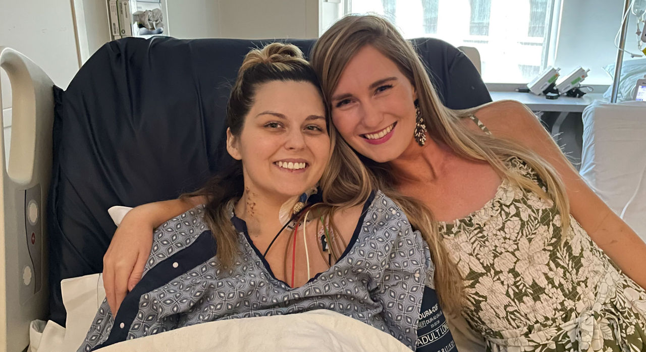 Melissa visits Brayden in the hospital