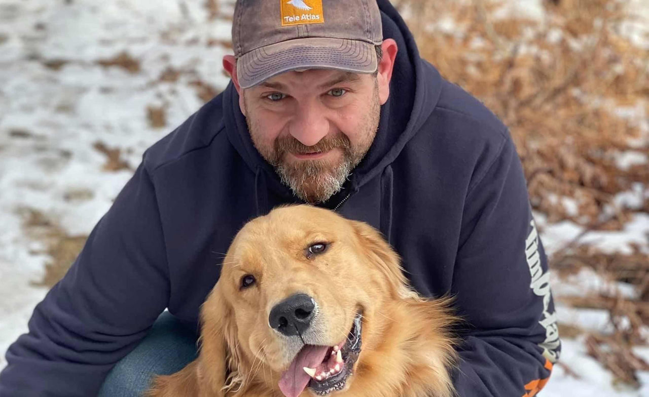 Wentworth-Douglass Hospital bariatric weight loss surgery patient and his dog