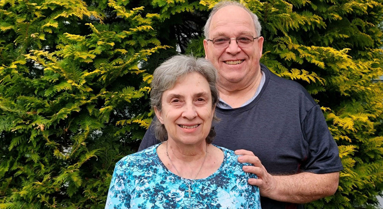 Rose Landry, pictured with her husband, Walter.