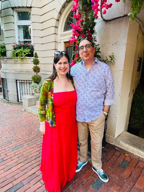 Sara with her husband, Rod