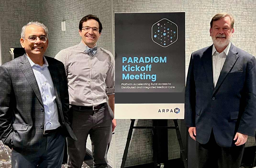 Researchers attending the Paradigm Kickoff Meeting