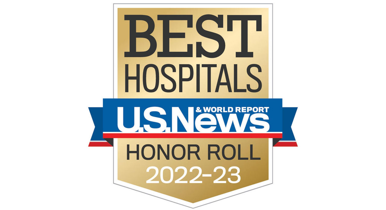 US News best hospitals honor roll 2022 logo
