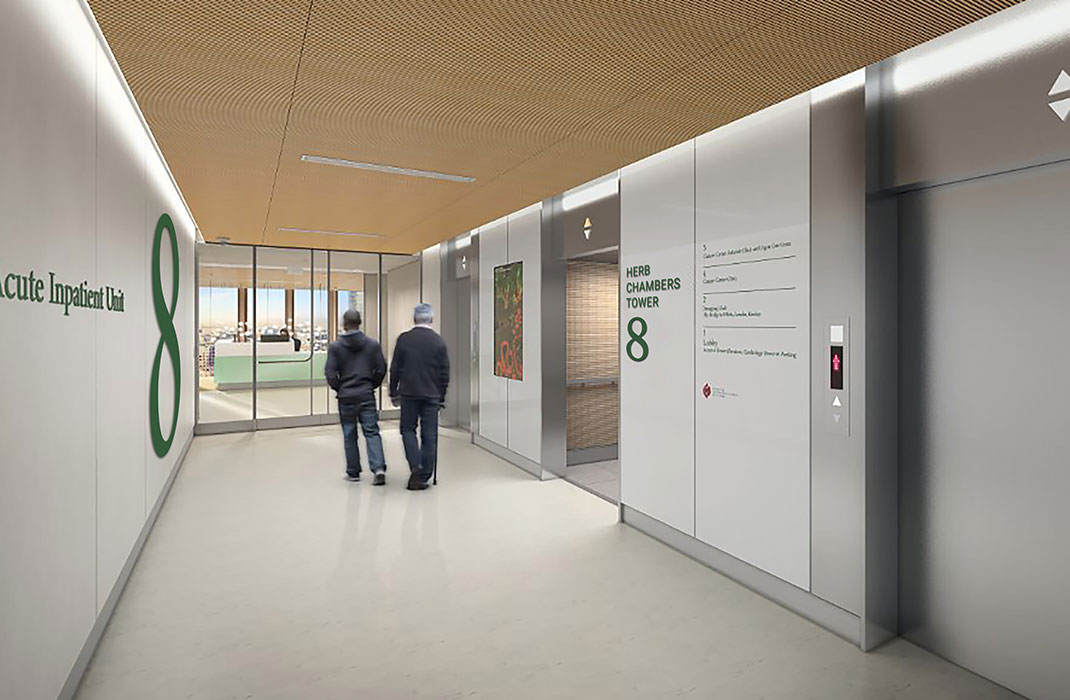 Interior rendering, Chambers Tower