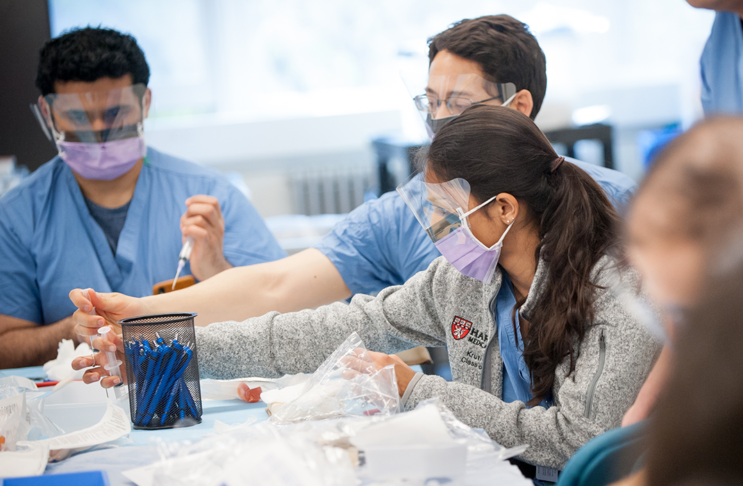 trainees in learning lab