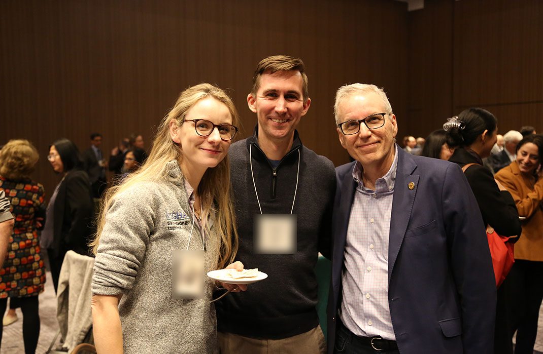 Mass General Brigham neurology alumni at a reception