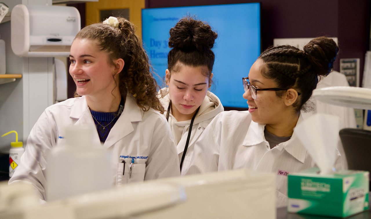 students in laboratory