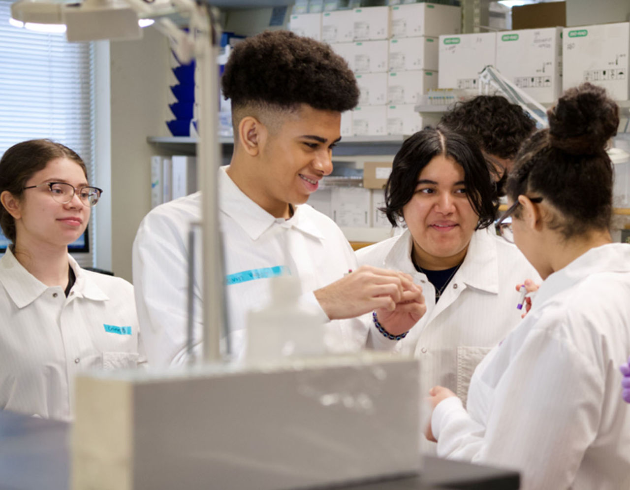 students in laboratory