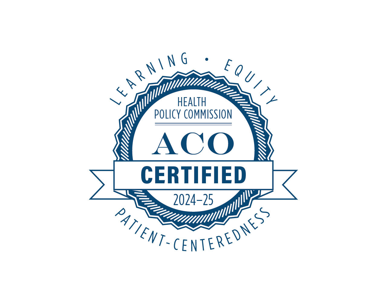 ACO certification seal from Health Policy Commission