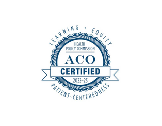 ACO certification seal from Health Policy Commission