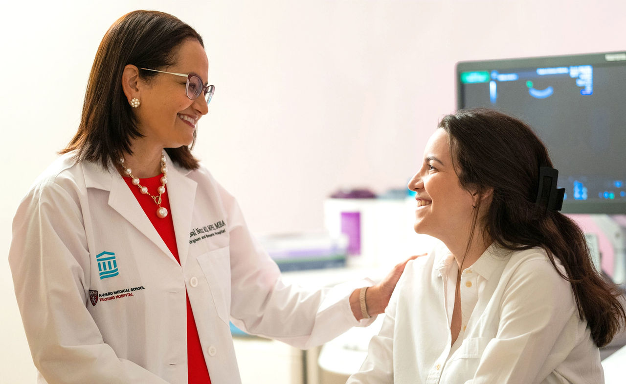 Dr. Nour with a patient