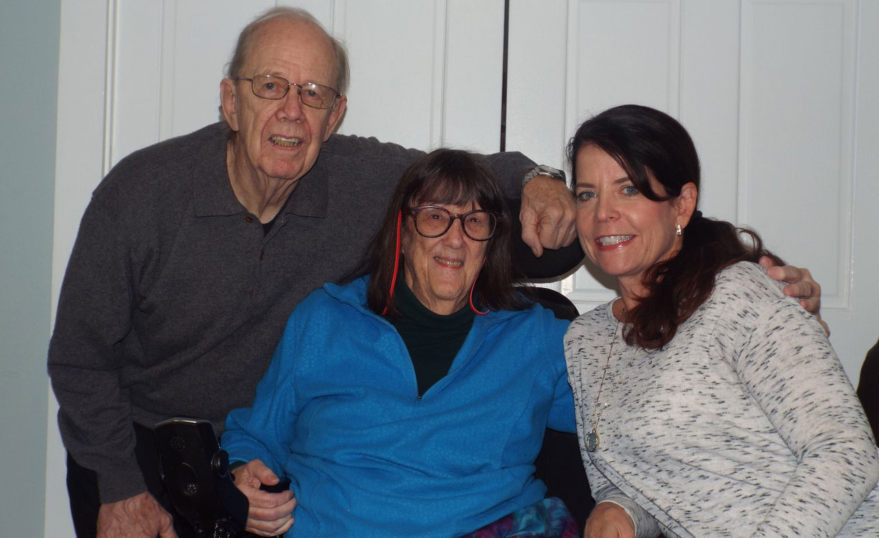 Frank and Kathie Morrison with Jill from Home Care