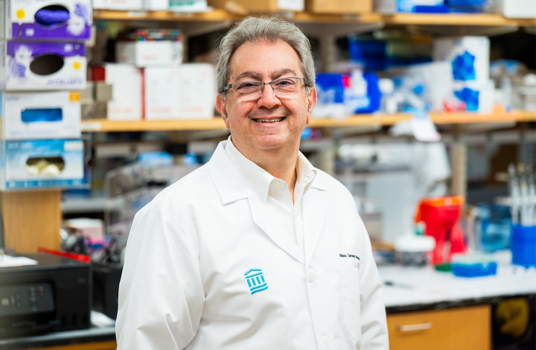 Roger J. Hajjar, MD in lab