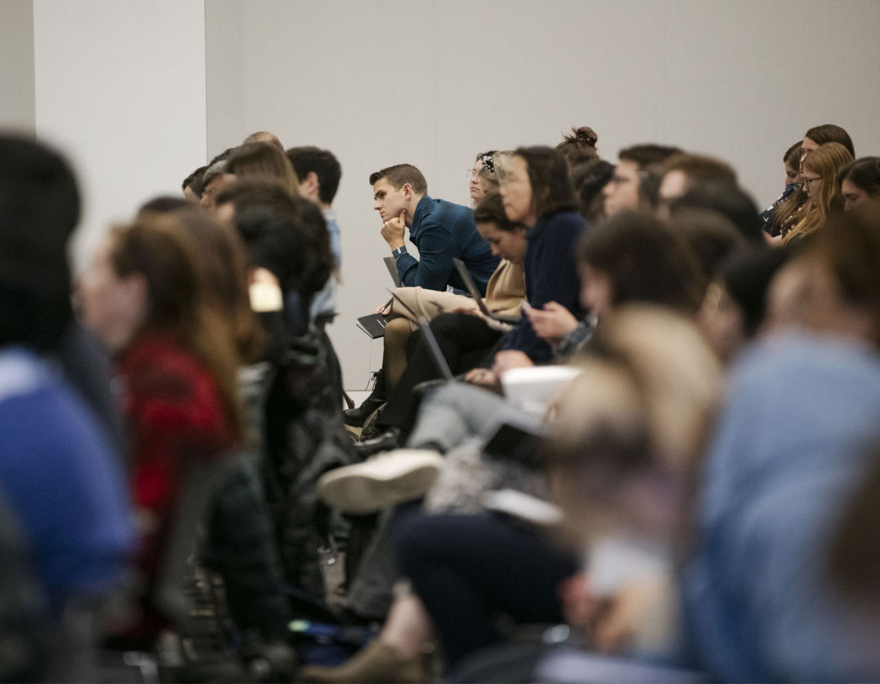 Attendees listening to a presentation at the 2023 Gene and Cell Therapy Symposium