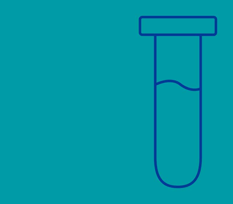 Line drawing of vial