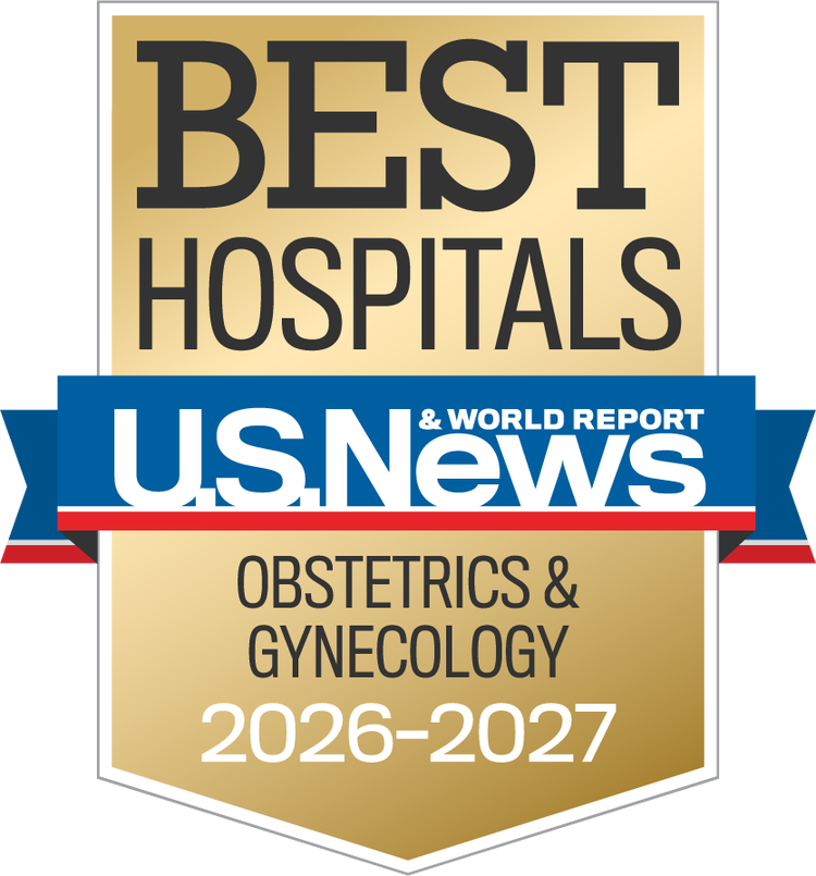 US News &amp; World Report Best Hospitals Obstetrics and Gynecology badge